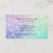 ホログラフィかわいらしックグリッターグラマガーリーラス 名刺 (裏面)