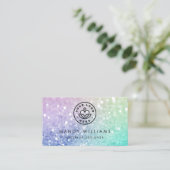 ホログラフィかわいらしックグリッターグラマガーリーラス 名刺 (スタンド正面)