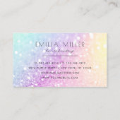 ホログラフィかわいらしックグリッターグラマガーリーラス 名刺 (裏面)