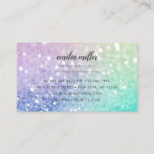 ホログラフィかわいらしックグリッターグラマガーリーラス 名刺 (裏面)