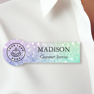 ホログラフィかわいらしックグリッターグラマガーリーラス 名札