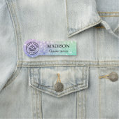 ホログラフィかわいらしックグリッターグラマガーリーラス 名札 (インサイチュ)