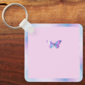 ホログラフィかわいらしックバタフライキーチェーン キーホルダー (正面)