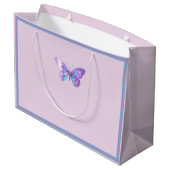 ホログラフィかわいらしックバタフライ抱き枕 ラージペーパーバッグ (裏面アングル)