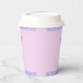 ホログラフィかわいらしックバタフライ紙カップピンク 紙コップ (左)