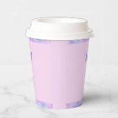 ホログラフィかわいらしックバタフライ紙カップピンク 紙コップ (右)