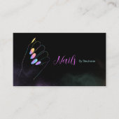 ホログラフィきらめくックグリッターネイルアートマニキュア 名刺 (正面)