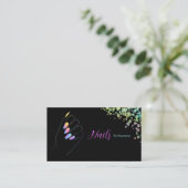 ホログラフィきらめくックグリッターネイルアートマニキュア 名刺 (スタンド正面)