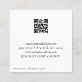 ホログラフィインスパイアックビジネス割引カード スクエア名刺 (裏面)