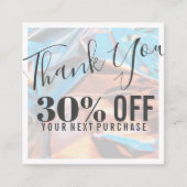 ホログラフィインスパイアックビジネス割引カード スクエア名刺 (正面)