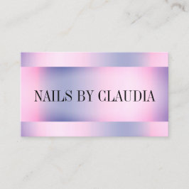 ホログラフィエレガントスタイリッシュックバラ金ゴールド紫爪、 ネイル 名刺