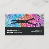 ホログラフィエレガントックきらめくグリッターヘアスタイリスト 割引カード (裏面)