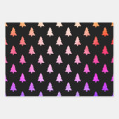 ホログラフィエレガントックのクリスマスツリーパターン ラッピングペーパーシート (正面2)