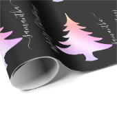 ホログラフィエレガントックのクリスマスツリーパターン ラッピングペーパー (ロールコーナー)