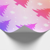 ホログラフィエレガントックのクリスマスツリーパターン ラッピングペーパー (角)