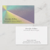 ホログラフィエレガントックの豪華な光沢 名刺 (正面/裏面)