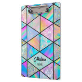 ホログラフィエレガントックカラフルスケッチブック クリップボード (左)