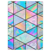 ホログラフィエレガントックカラフルスケッチブック クリップボード (裏面)