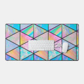 ホログラフィエレガントックカラフル デスクマット (キーボード&マウス)