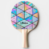 ホログラフィエレガントックカラフル 卓球ラケット (正面)
