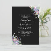 ホログラフィエレガントックグリッターブモダンラック 招待状 (スタンド正面)