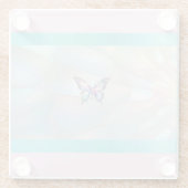 ホログラフィエレガントックバタフライコースター ガラスコースター (裏面)