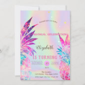 ホログラフィエレガントックパイナップル 招待状 (正面)