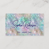 ホログラフィエレガントックフェイクグリッター名刺 名刺 (正面)
