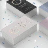 ホログラフィエレガントックルクスベージュ名刺 名刺