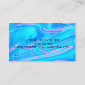 ホログラフィエレガントックロータスヨガインストラクター 名刺 (裏面)