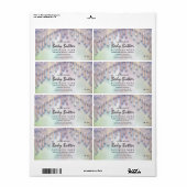 ホログラフィエレガントック体バターラベルを乾燥させる ラベル (フルシート)