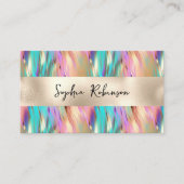 ホログラフィエレガントック及びパール箔の名刺 割引カード (正面)