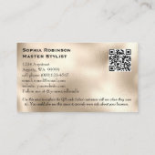 ホログラフィエレガントック及びパール箔の名刺 割引カード (裏面)