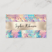 ホログラフィエレガントック及びパール箔の名刺 割引カード (正面)