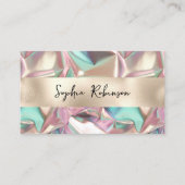 ホログラフィエレガントック及びパール箔の名刺 割引カード (正面)