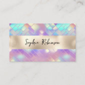 ホログラフィエレガントック及びパール箔の名刺 割引カード (正面)