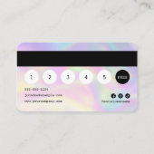 ホログラフィエレガントック美容師クレジットカード ロイヤリティカード (裏面)