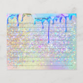 ホログラフィエレガントック金ゴールドグリッター駆動レシピカード (裏面)