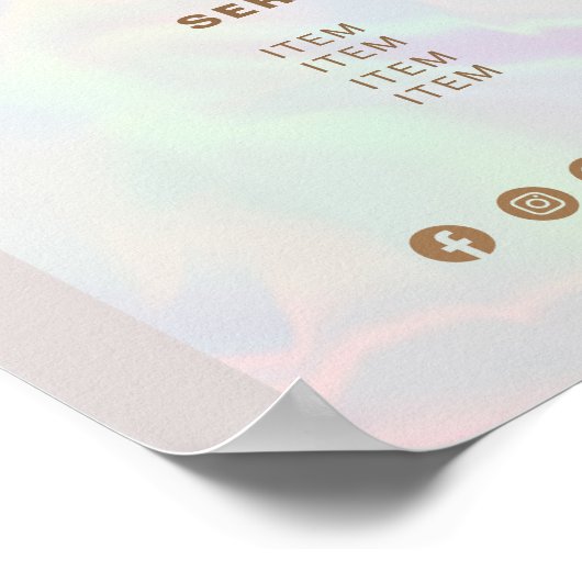 ホログラフィエレガントックAura Arch Beige価格表 ポスター (角)