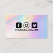 ホログラフィエレガントックinstagram割引 名刺 (裏面)