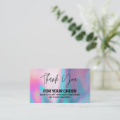 ホログラフィエレガントックinstagram割引 名刺 (スタンド正面)