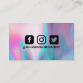 ホログラフィエレガントックinstagram割引 名刺 (裏面)