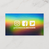 ホログラフィエレガントックinstagram割引 名刺 (裏面)