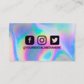 ホログラフィエレガントックinstagram割引 名刺 (裏面)