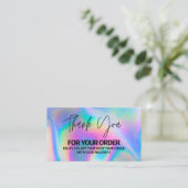 ホログラフィエレガントックinstagram割引 名刺 (スタンド正面)