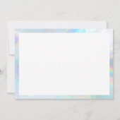 ホログラフィエレガントックMerciカスタムサンキューカード 招待状 (裏面)