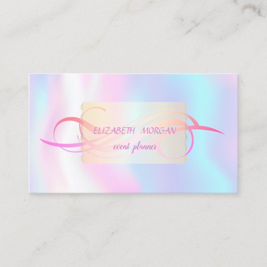 ホログラフィエレガントッモダンク 名刺 (正面)