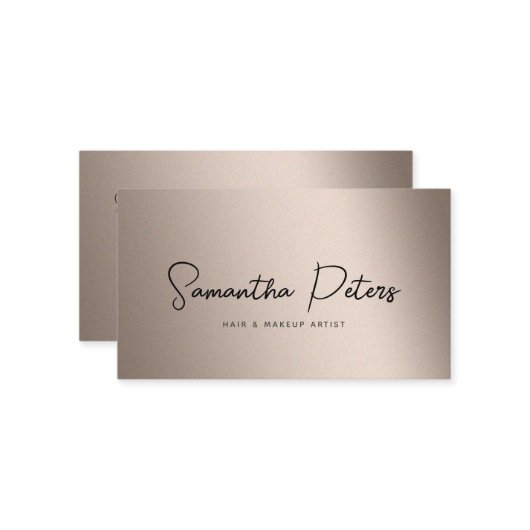 ホログラフィエレガントモダンック書道スタイリスト 名刺 (正面/裏面インサイチュ)