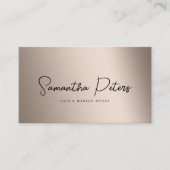 ホログラフィエレガントモダンック書道スタイリスト 名刺 (正面)