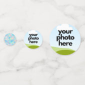 ホログラフィカスタムックアクセント付きフォト紙吹雪 コンフェッティ (裏面)